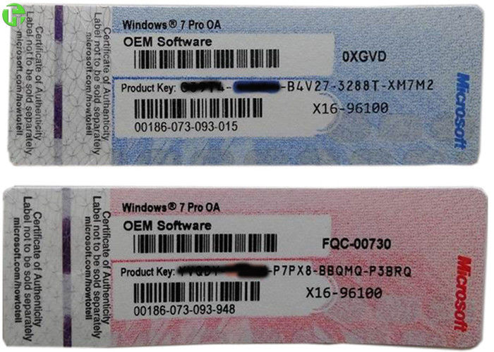 Original Windows 7 Product Key Sticker With Activation OEM Key Windows