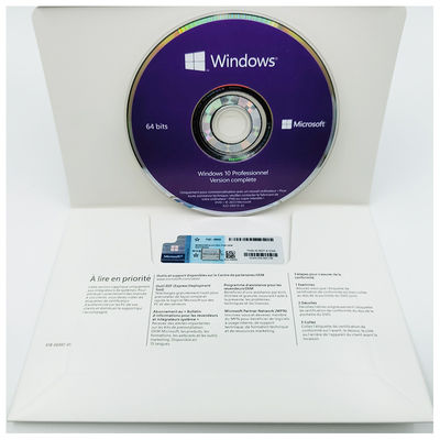 윈도우 10 프로 OEM 64비트 시스템 빌더 DVD - 다국어 (영어/프랑스어/De/Es/It) 온라인 활성화