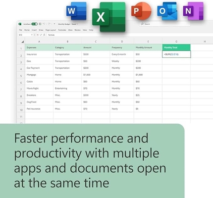 Microsoft Office 2024 소매 박스 키 영구 라이선스 (Windows/Mac)