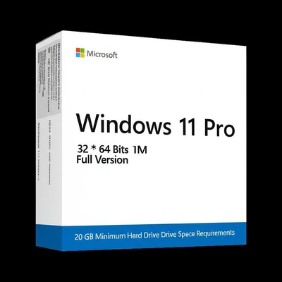 Windows 11 Pro OEM 32*64 비트 정품 버전, 최소 20GB 하드 드라이브 공간 요구 사항, 즉시 배송 가능