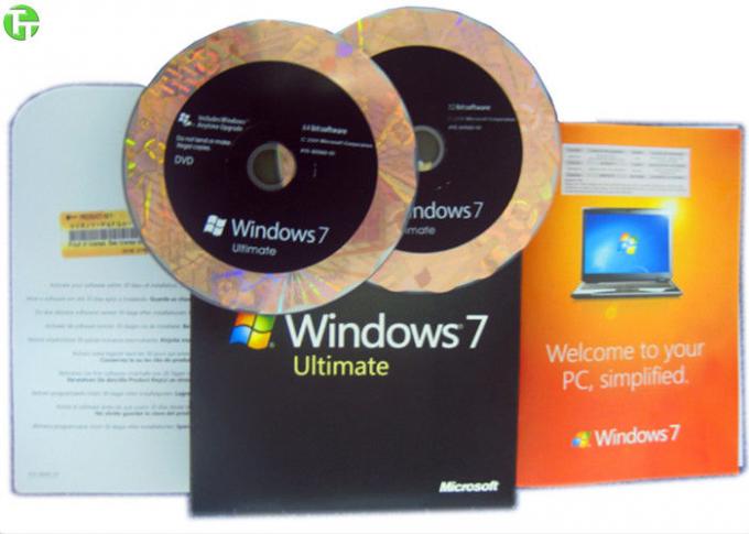 활성화 열쇠를 가진 마이크로 소프트 윈도우 7 소프트웨어 가득 차있는 버전은, 7 궁극적인 소매 상자를 이깁니다