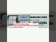 윈 11 프로 라이선스 스티커 이탈리아어,한국어,영어,다른 언어 버전 지원