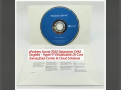 윈도우 서버 2022 데이터센터 OEM (영어) - 하이퍼-V 가상화,16 코어 라이선스, 데이터센터 & 클라우드 솔루션