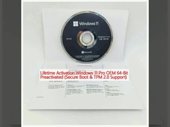 평생 활성화 Windows 11 Pro OEM 64비트 사전 활성화 (보안 부팅 및 TPM 2.0 지원)