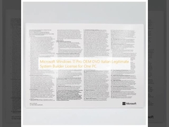 마이크로소프트 윈도우 11 프로 OEM DVD 이탈리아어 합법 시스템 제작자 라이선스 1 PC